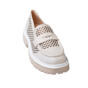 L'ecologica perforated platform loafer